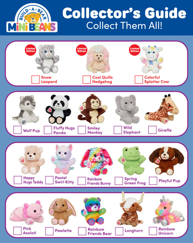 Build-A-Bear Mini Beans Smiley Monkey Stuffed Animal - Image 2