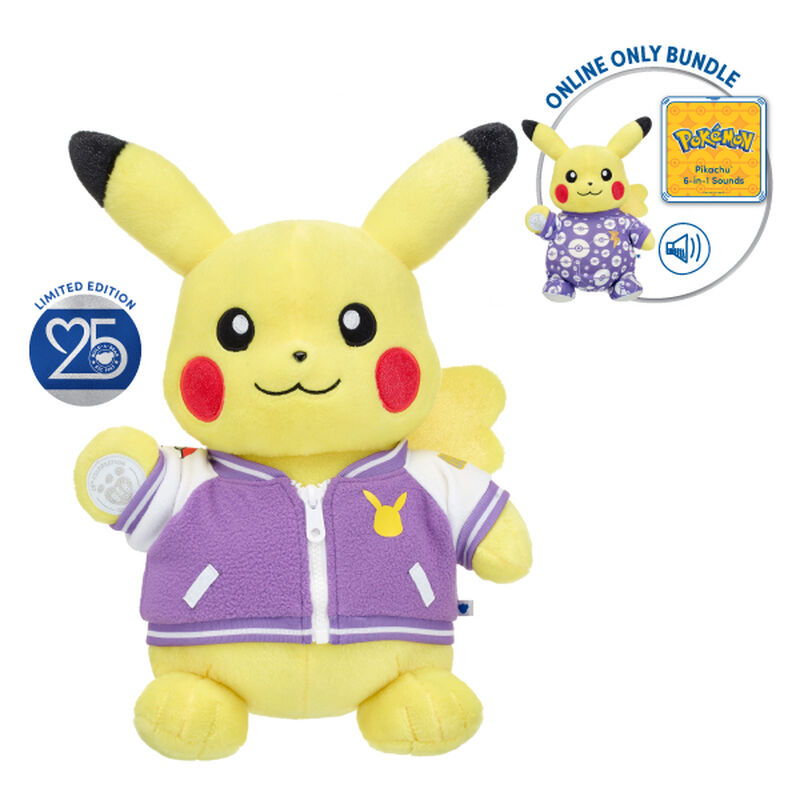 Build-A-Bear 25th Celebration Pikachu (Female) Bundle